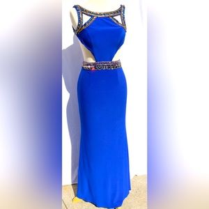 Royal Blue Sherri Hill Maxi Dress